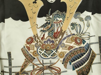 平和屋着物[]七五三　男の子　羽織　龍　兜雪輪鳳凰文　金彩　逸品　CAAZ7181ze