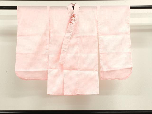 平和屋着物[]七五三　女の子　３歳　祝着　三つ身　長襦袢・被布セット　花籠舞蝶文　暈し染め　洗える着物　CAAZ7185ze