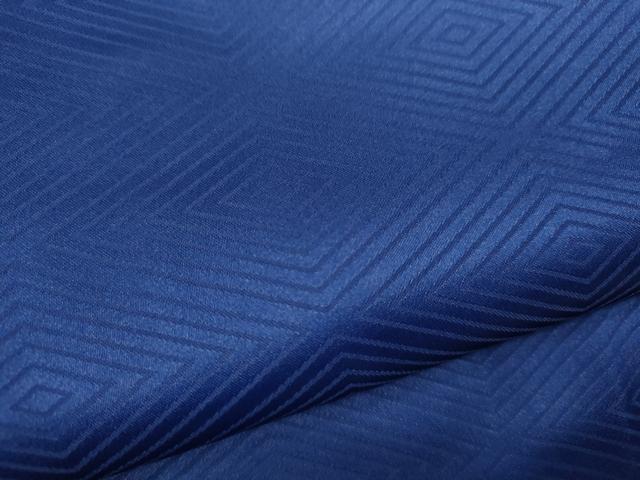 平和屋着物[]七五三　男の子　祝着・羽織・長襦袢・袴セット　駒刺繍　扇面青海波　紺色　洗える着物　CAAZ7198ze