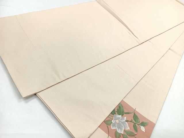 平和屋着物◎太鼓柄袋帯　枝花文　正絹　逸品　CAAZ7201nb
