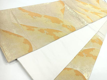 平和屋着物◎六通柄袋帯 綾つづれ 遠山風景文 引箔錦 正絹 逸品 CAAZ7313nb