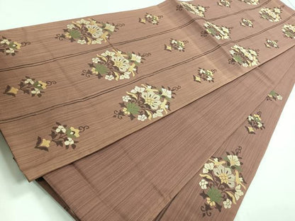 平和屋着物◎六通柄袋帯 更紗花鳥文 正絹 逸品 CAAZ7325nb