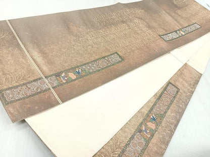 平和屋着物◎六通柄袋帯　正殿松の間　衛立　金銀糸　引箔　正絹　逸品　CAAZ7537nb