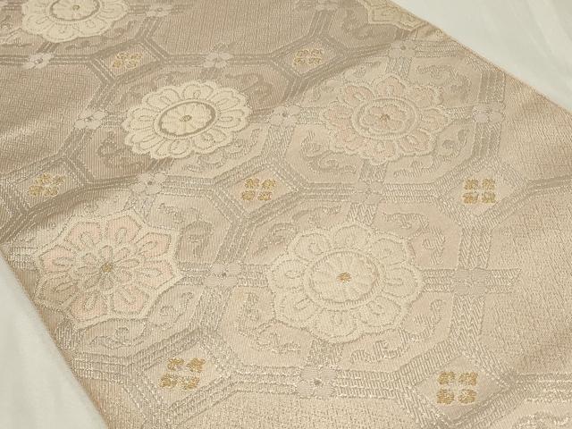 平和屋着物◎全通柄 本袋帯 蜀江正倉院花文 金銀糸 正絹 逸品 CAAZ7643in