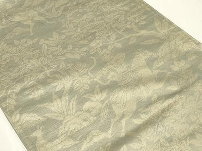 平和屋着物◎六通柄袋帯　狩猟文　金糸　正絹　逸品　CAAZ7701in