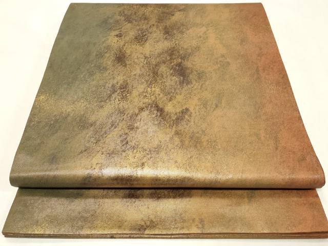 平和屋着物◎六通柄袋帯 霞文 引箔 正絹 逸品 CAAZ7715in
