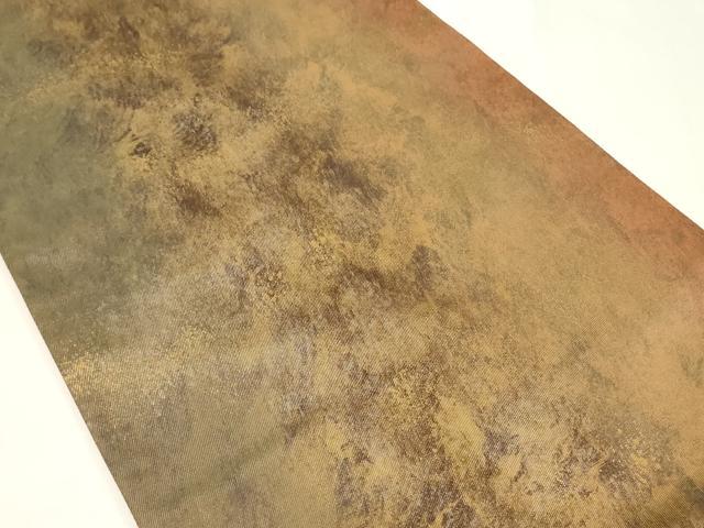 平和屋着物◎六通柄袋帯 霞文 引箔 正絹 逸品 CAAZ7715in