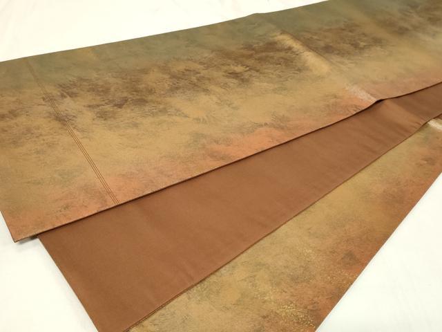 平和屋着物◎六通柄袋帯 霞文 引箔 正絹 逸品 CAAZ7715in