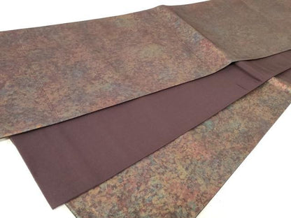 平和屋着物◎六通柄袋帯　霞文　引箔　正絹　逸品　CAAZ7754in