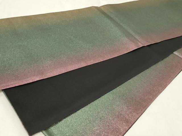 平和屋着物◎全通柄袋帯　霞文　正絹　逸品　CAAZ7755in