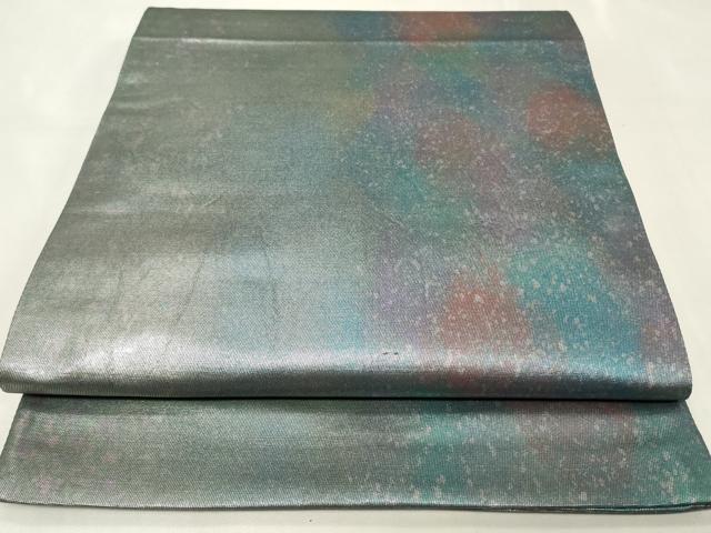 平和屋着物◎六通柄袋帯 霞文 引箔 正絹 逸品 CAAZ7756in