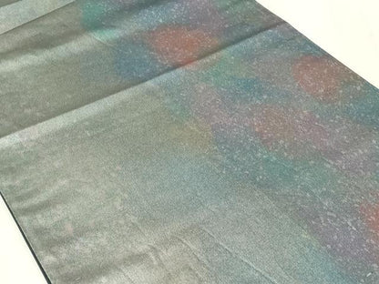 平和屋着物◎六通柄袋帯 霞文 引箔 正絹 逸品 CAAZ7756in