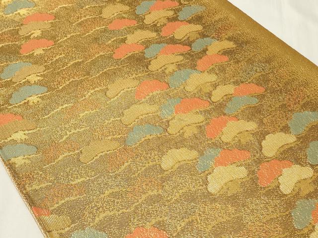 平和屋着物◎工芸佐賀錦　六通柄袋帯　松づくし　金糸　正絹　逸品　CAAZ7763in