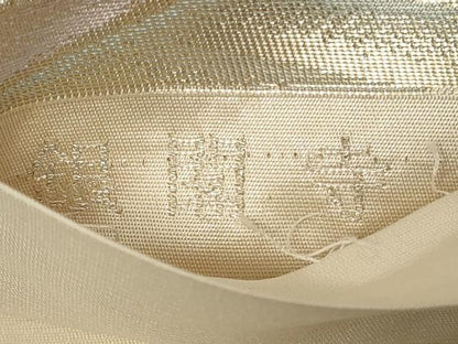 平和屋着物◎六通柄袋帯　銀閣寺　金銀糸　正絹　逸品　CAAZ7815in