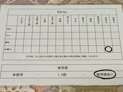 平和屋着物◎佐賀錦　西陣　野々村織物謹製　六通柄袋帯　蜀江花文　金糸　正絹　逸品　CAAZ7820in