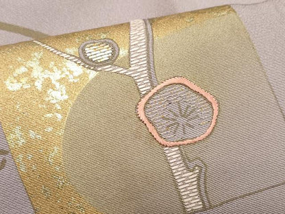 平和屋着物●訪問着　竹屋町刺繍　色紙休み鳥花唐草文　金彩　正絹　逸品　CAAZ8018vf