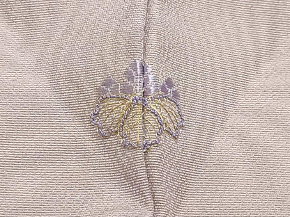 平和屋着物●訪問着　竹屋町刺繍　色紙休み鳥花唐草文　金彩　正絹　逸品　CAAZ8018vf