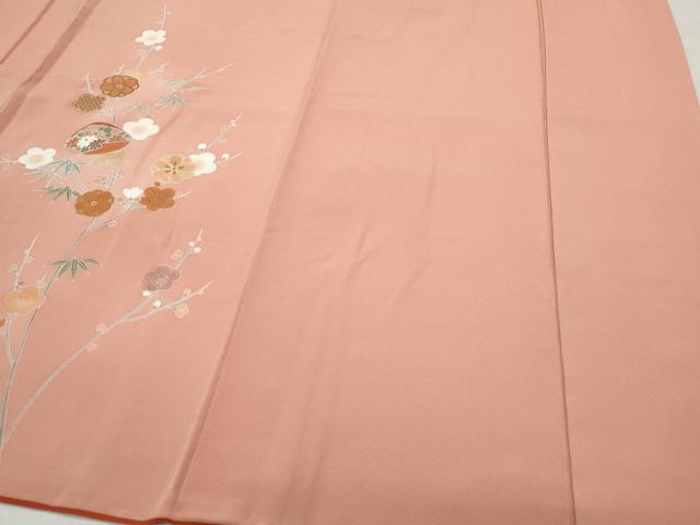 平和屋着物●訪問着 貝合わせ草花文 金彩 正絹 逸品 CAAZ8023vf