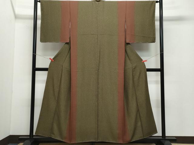 平和屋着物●上質な小紋 霞文 たたき染め 正絹 逸品 CAAZ8048vf