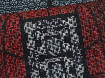 平和屋着物●本場大島紬　割り込み絣　吉祥文　正絹　逸品　CAAZ8049vf