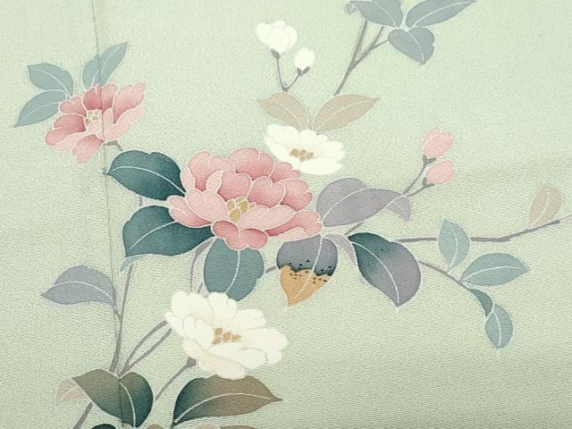 平和屋着物●訪問着　友禅　枝花文　正絹　逸品　CAAZ8069vf
