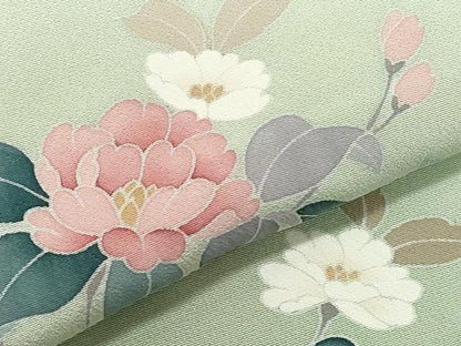平和屋着物●訪問着　友禅　枝花文　正絹　逸品　CAAZ8069vf