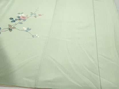 平和屋着物●訪問着　友禅　枝花文　正絹　逸品　CAAZ8069vf