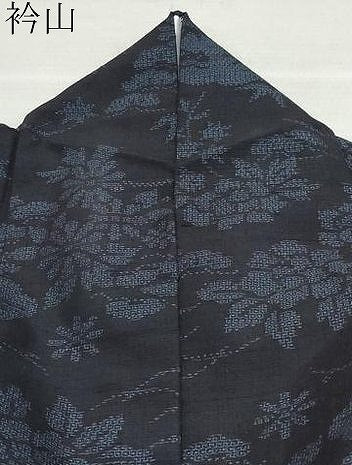 平和屋着物●結城紬　100亀甲　雲取り草花文　やまと誂製　正絹　逸品　CAAZ8070vf