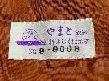 平和屋着物●結城紬　100亀甲　雲取り草花文　やまと誂製　正絹　逸品　CAAZ8070vf