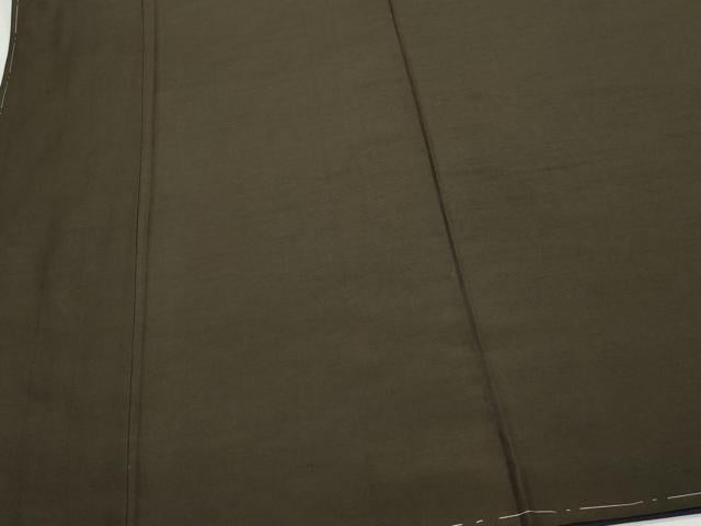 平和屋着物●男性　紬　アンサンブル　涅色　正絹　逸品　未使用　CAAZ8083vf