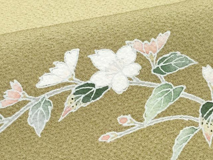 平和屋着物●本加賀友禅作家 梶山伸 訪問着 加賀の彩 枝花文 正絹 逸品 CAAZ8100vf