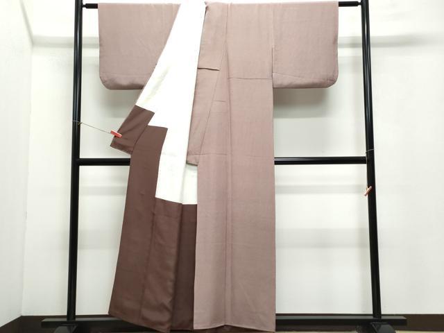 平和屋着物●江戸小紋 黒岩秀硯 角通し 正絹 逸品 CAAZ8102vf
