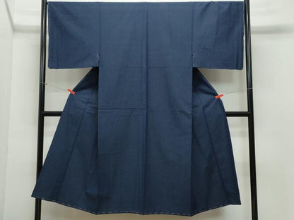 平和屋着物●男性 紬 濃紺色 正絹 逸品 未使用 CAAZ8109vf