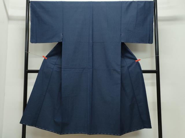平和屋着物●男性 紬 濃紺色 正絹 逸品 未使用 CAAZ8109vf
