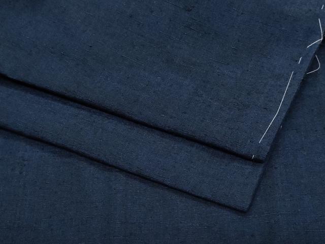 平和屋着物●男性 紬 濃紺色 正絹 逸品 未使用 CAAZ8109vf
