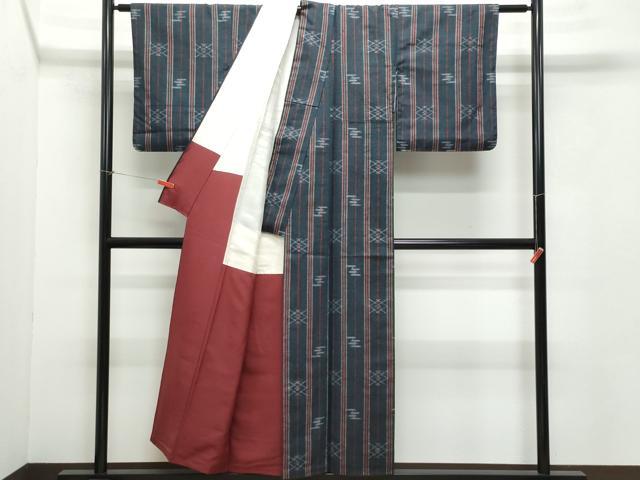 平和屋着物●上質な紬　吉祥間道　正絹　逸品　CAAZ8119vf