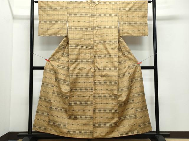 平和屋着物●上質な紬 吉祥文 正絹 逸品 CAAZ8121vf
