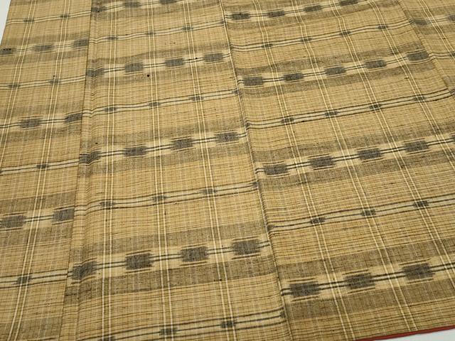 平和屋着物●上質な紬 吉祥文 正絹 逸品 CAAZ8121vf