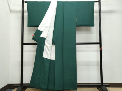 平和屋着物●上質な色無地　天鵞絨色　正絹　逸品　CAAZ8137vf