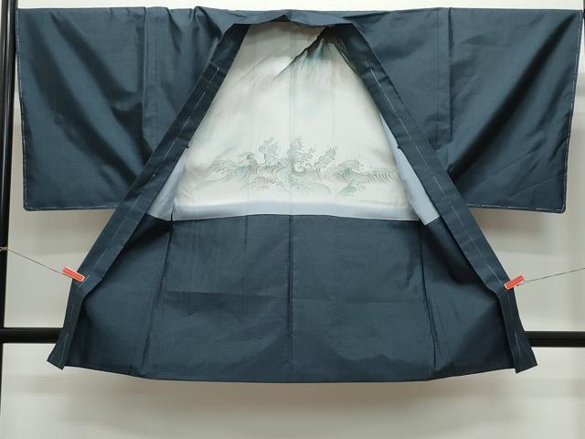 平和屋着物●男性 本場大島紬 アンサンブル 80亀甲 総詰め 正絹 逸品 未使用 CAAZ8140vf