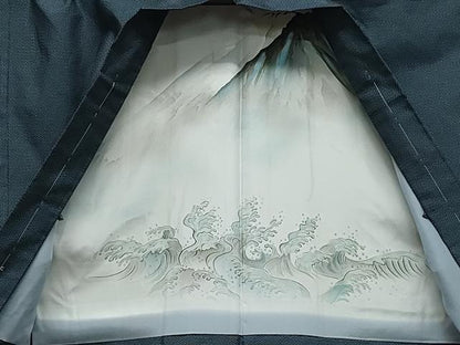 平和屋着物●男性 本場大島紬 アンサンブル 80亀甲 総詰め 正絹 逸品 未使用 CAAZ8140vf