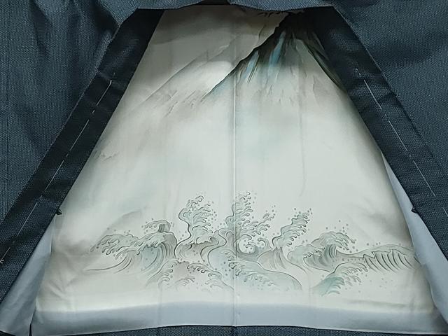 平和屋着物●男性 本場大島紬 アンサンブル 80亀甲 総詰め 正絹 逸品 未使用 CAAZ8140vf