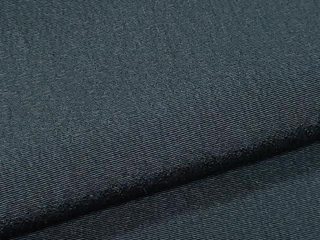 平和屋着物●男性 紬 アンサンブル 藍鉄色 正絹 逸品 CAAZ8141vf