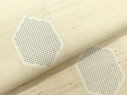 平和屋着物●上質な紬　亀甲文　正絹　逸品　CAAZ8150vf