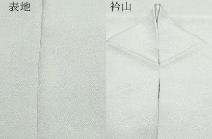 平和屋着物●上質な色無地　利休白茶色　鬼しぼ縮緬　正絹　逸品　CAAZ8188vf