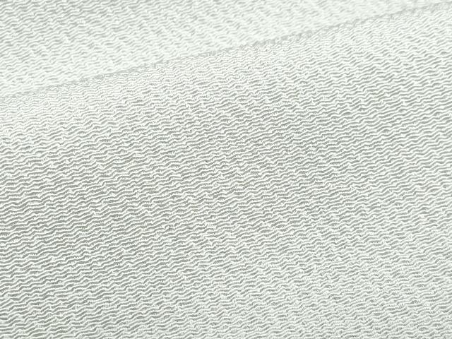 平和屋着物○上質な色無地 利休白茶色 鬼しぼ縮緬 正絹 逸品