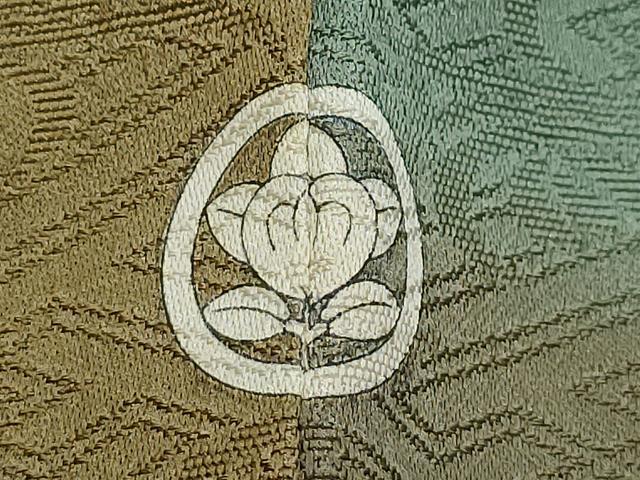 平和屋着物●上質な小紋　切嵌文様　草花地紋　正絹　逸品　CAAZ8191vf