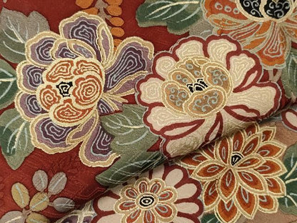 平和屋着物●訪問着 花鳥唐草文 金彩 正絹 逸品 CAAZ8199vf