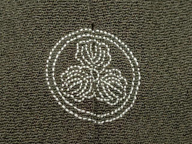 平和屋着物●訪問着　駒刺繍　絞り　草花文　金彩　正絹　逸品　CAAZ8202vf
