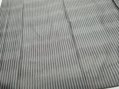 平和屋着物●上質な紬　縞　正絹　逸品　CAAZ8207vf